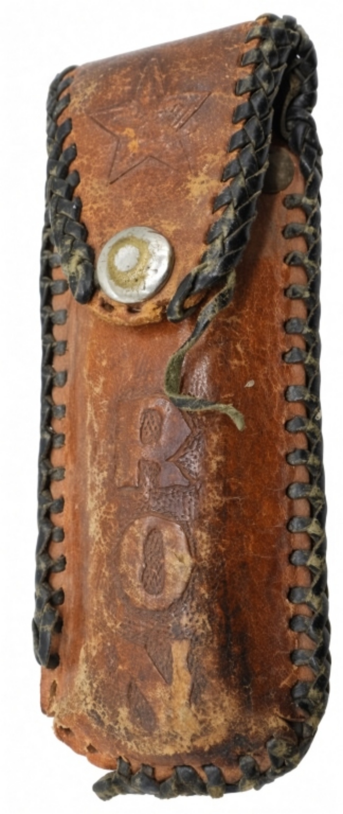Buck Hunter Knife with Leather Sheath