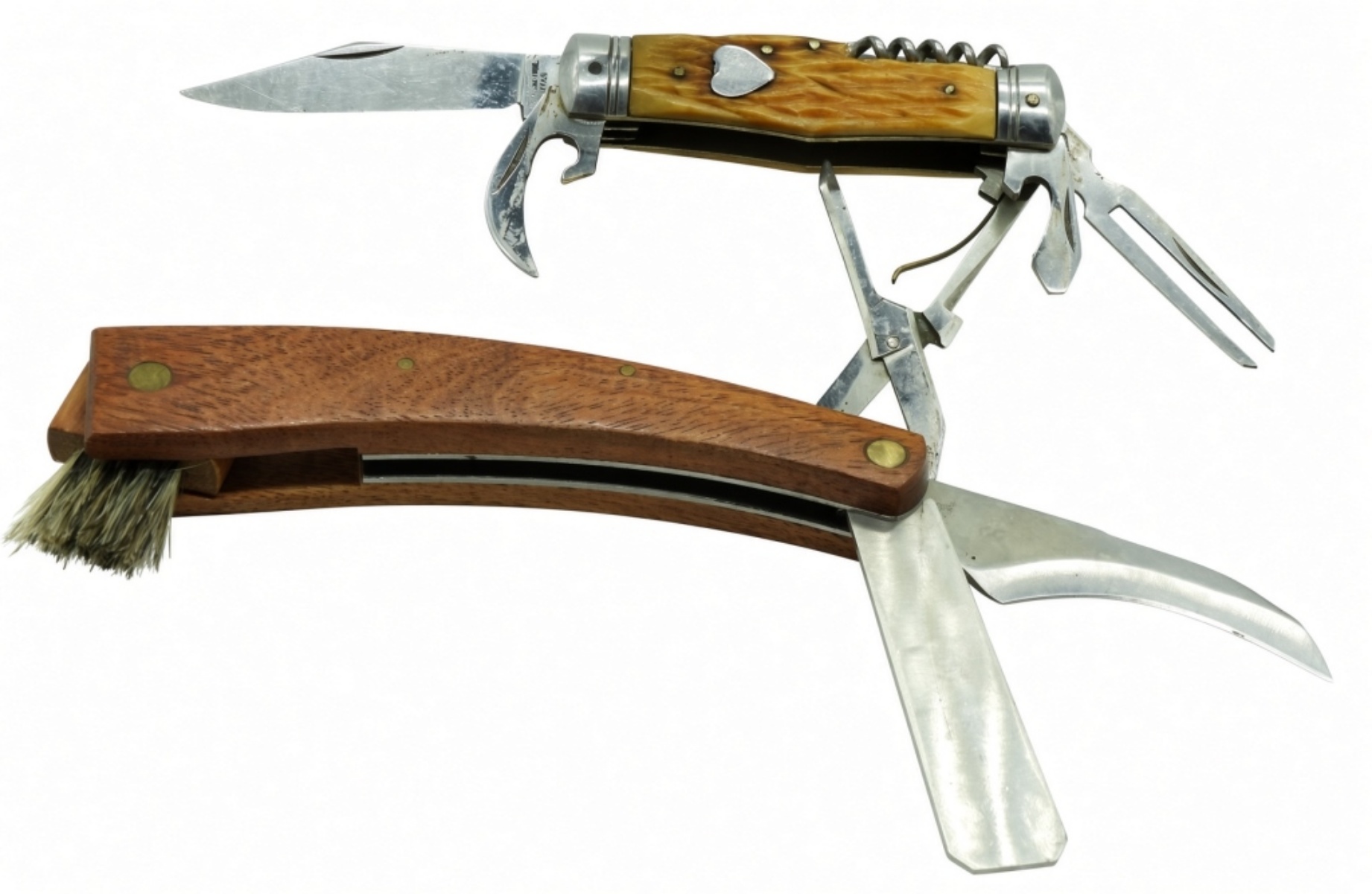 Vintage Multi-Tool and Straight Razor Lot