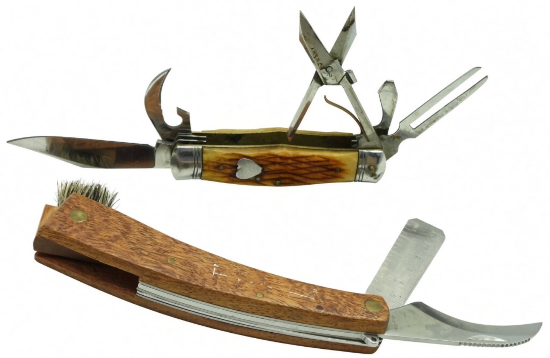 Vintage Multi-Tool and Straight Razor Lot