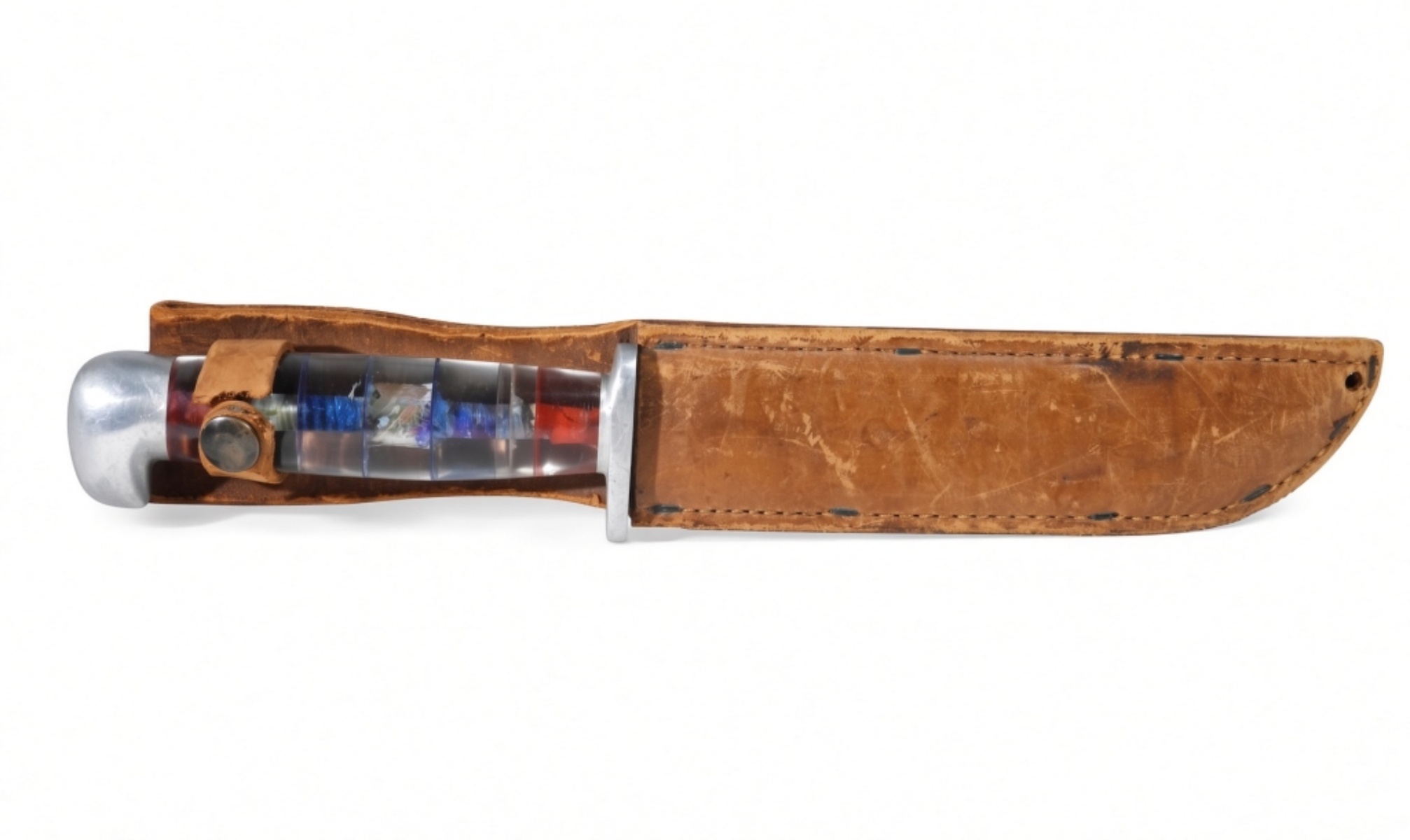 Fixed Blade Knife with Lucite Handle