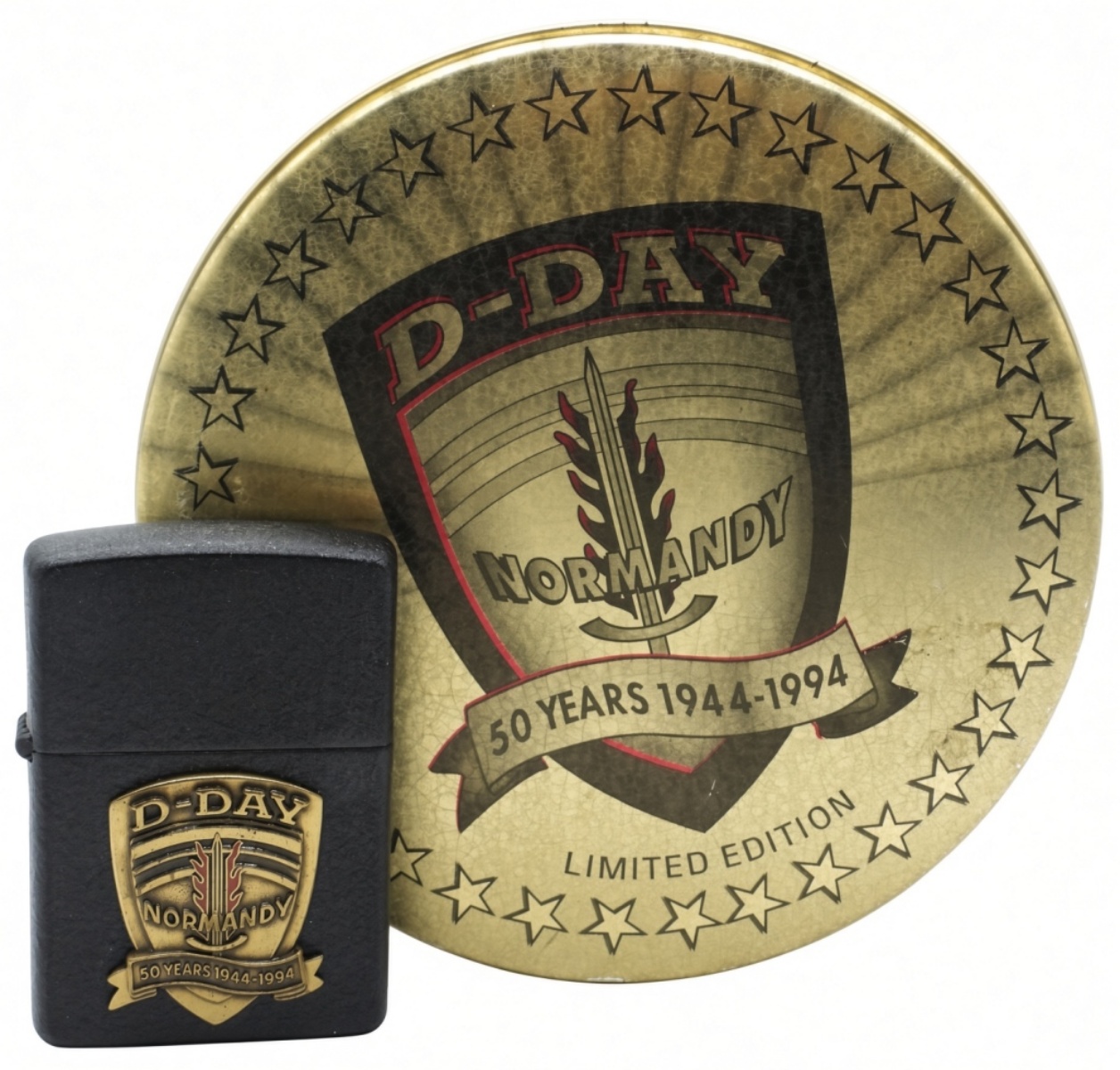 1994 Zippo D-Day 50th Anniversary Set w/ Tin