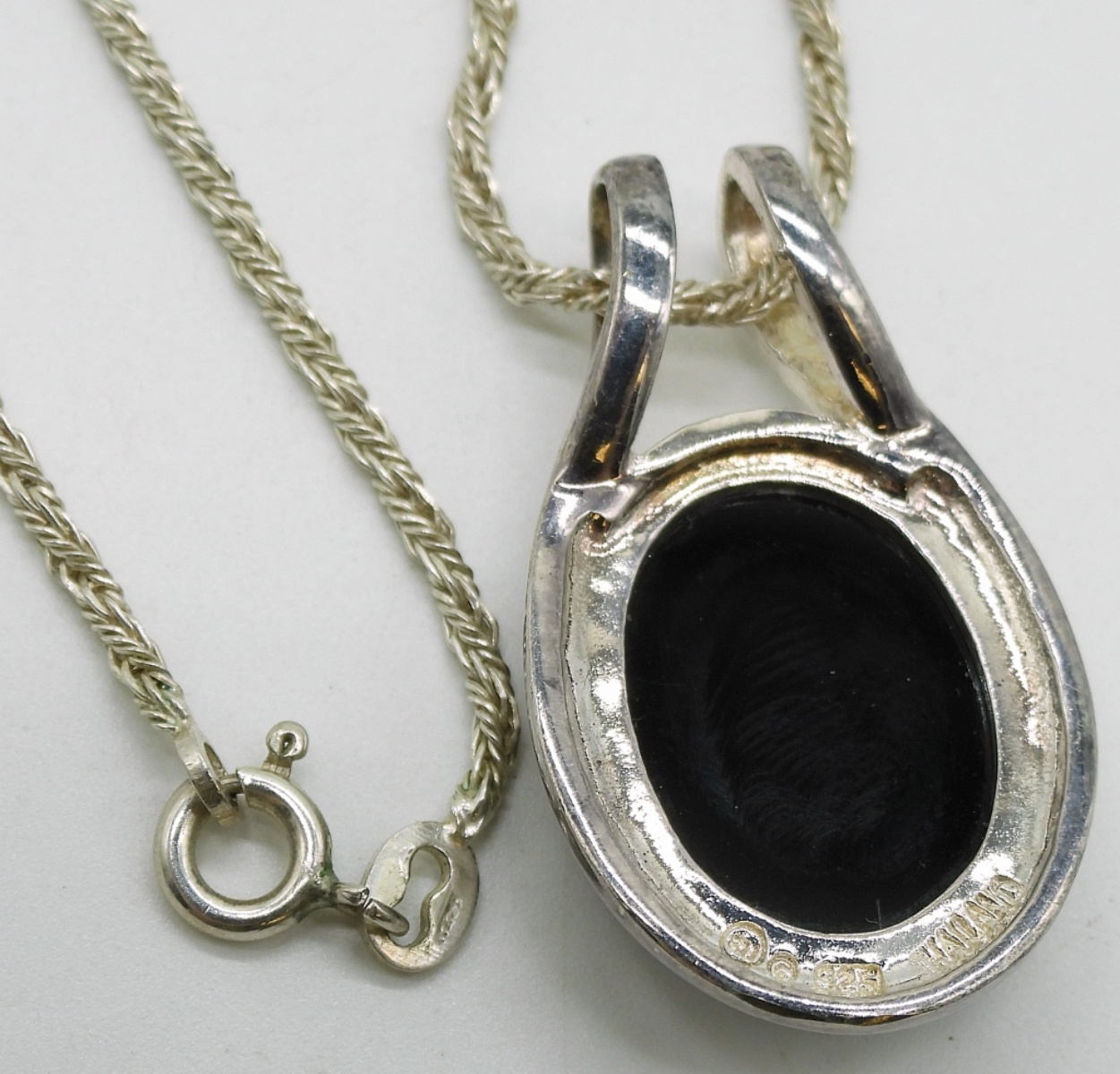 Sterling Silver Black Onyx Set, 4 Pieces