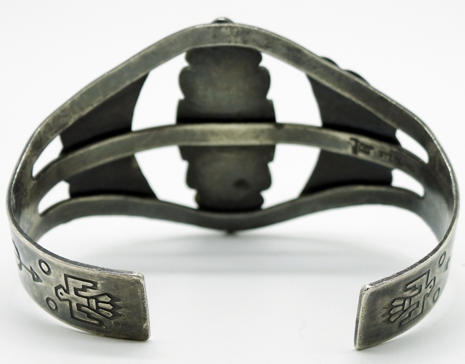 Native American Sterling, Abalone Cuff