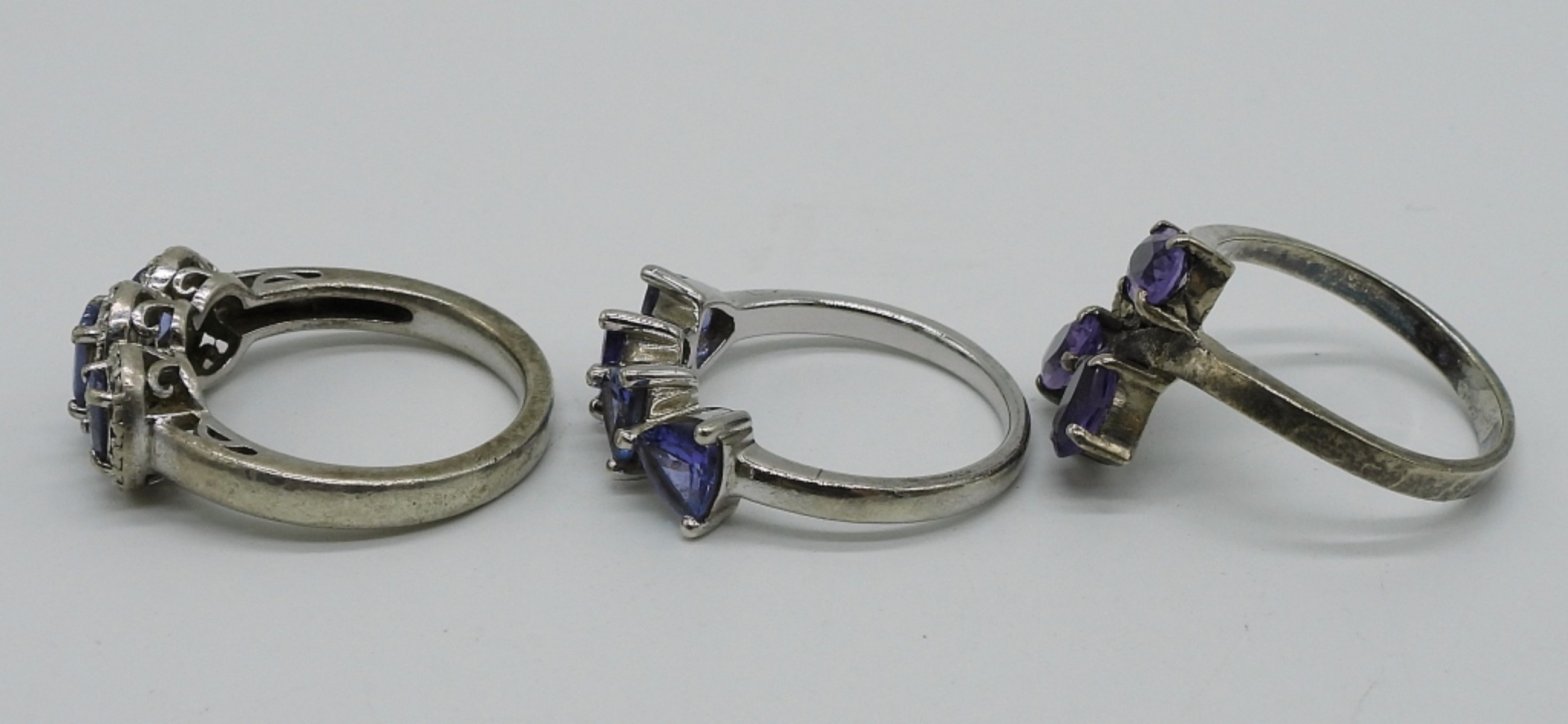 Amethyst Rings & Bracelet in Sterling