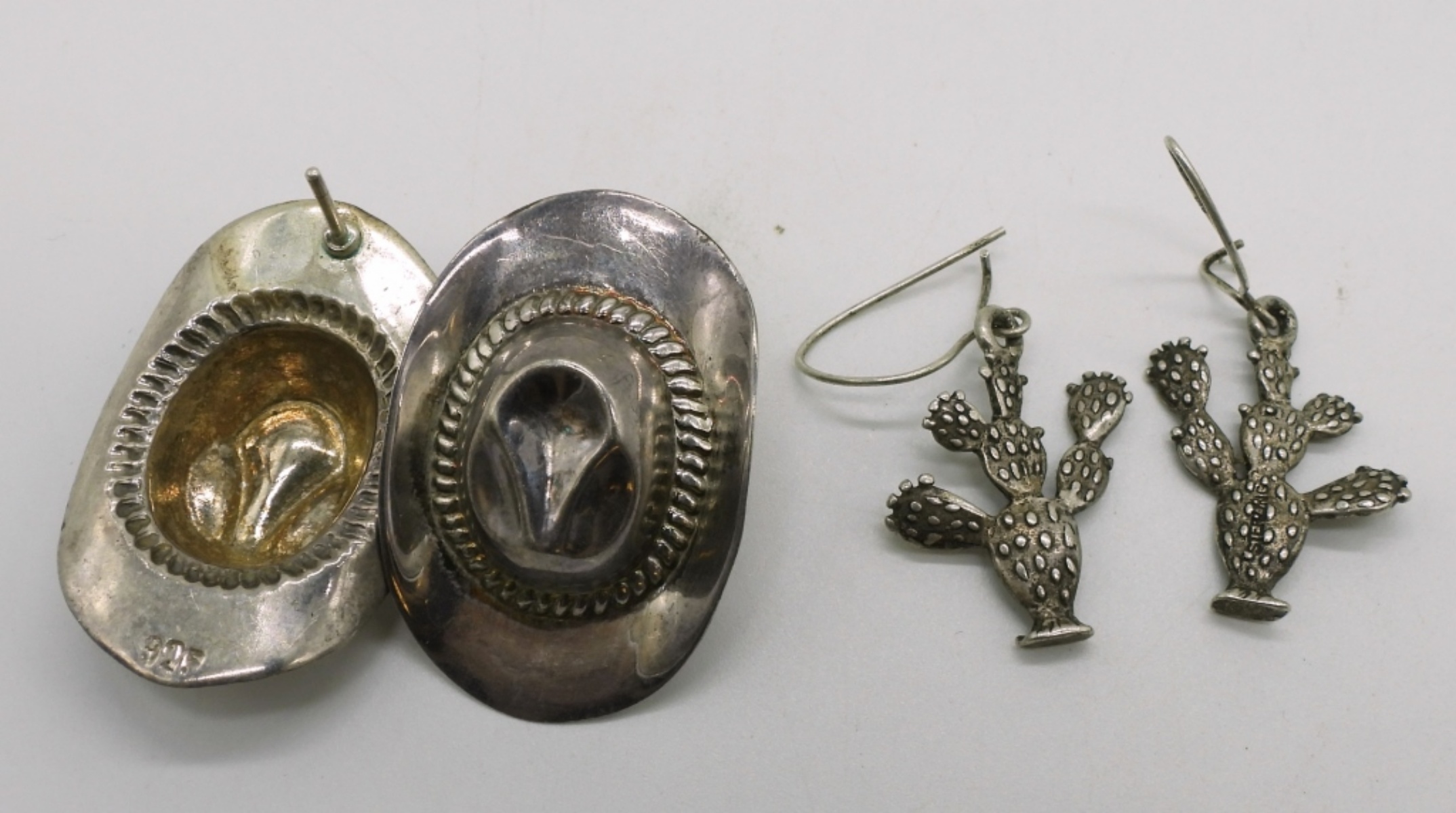 Sterling Kokopelli Necklace & Southwest Earrings