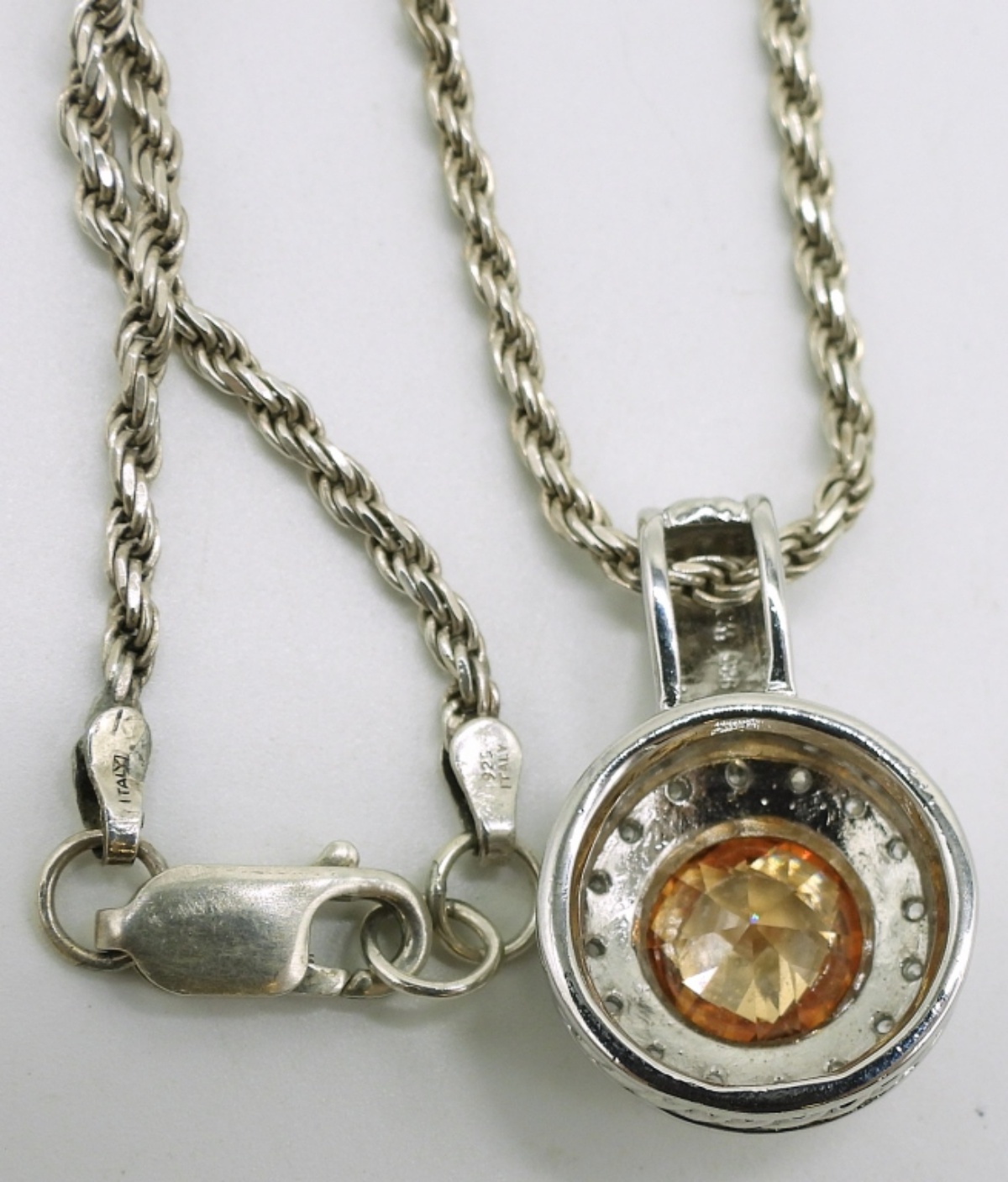 Sterling Gemstone Ring Set & Pendant Necklace