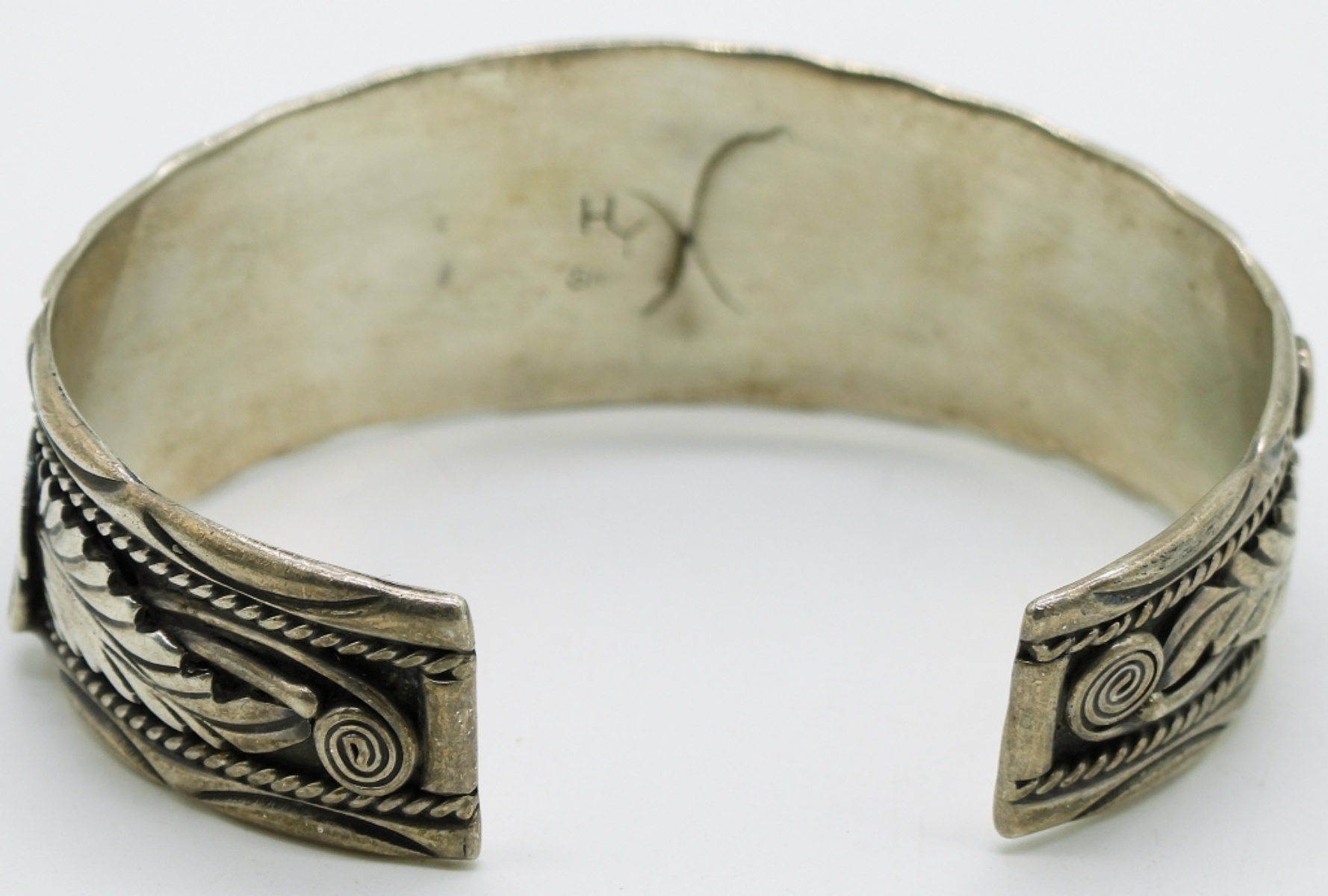 Navajo Sterling Cuff & 2 Rings, MOP & Opal