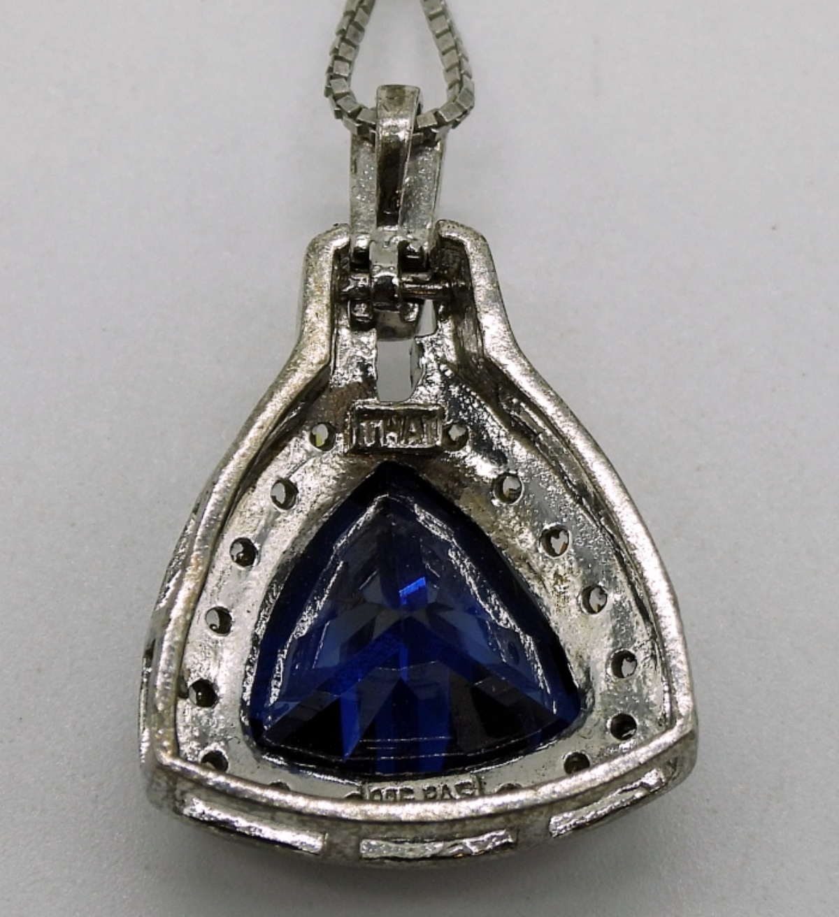 Gorgeous Blue Gemstone, Sterling Necklace