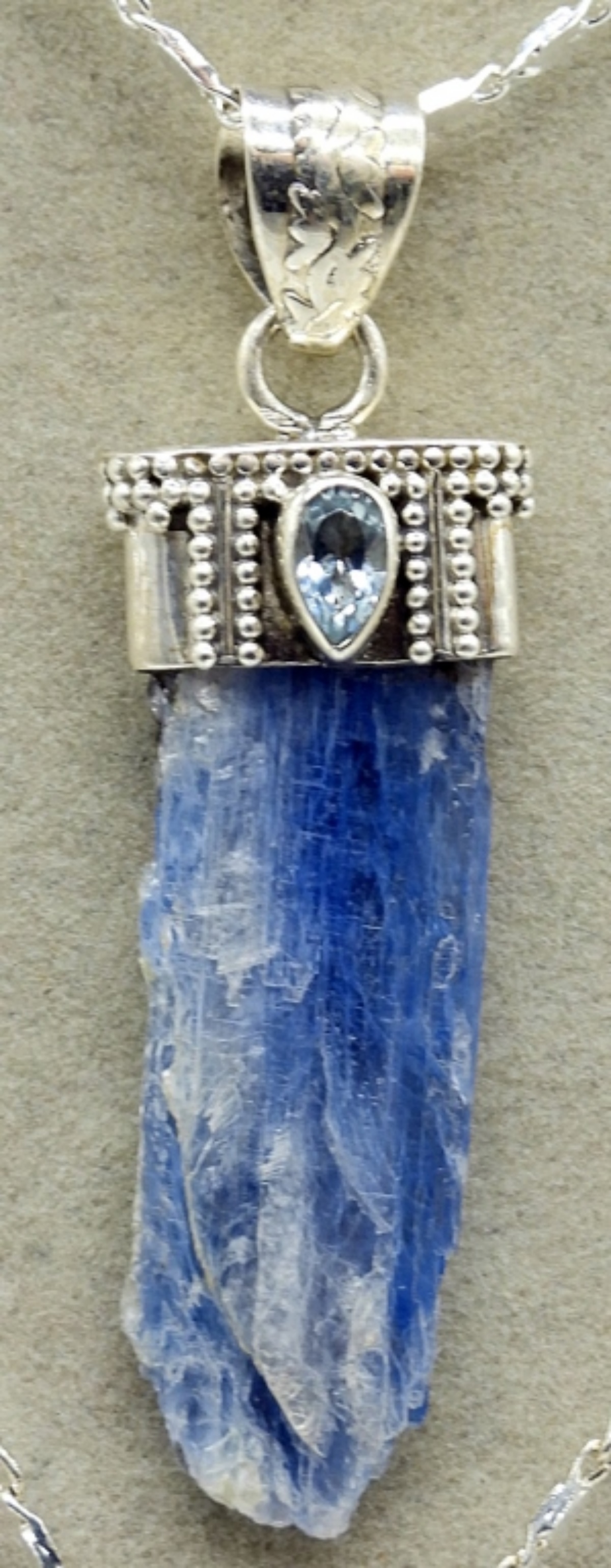 Sterling Kyanite, Tourmaline, Agate