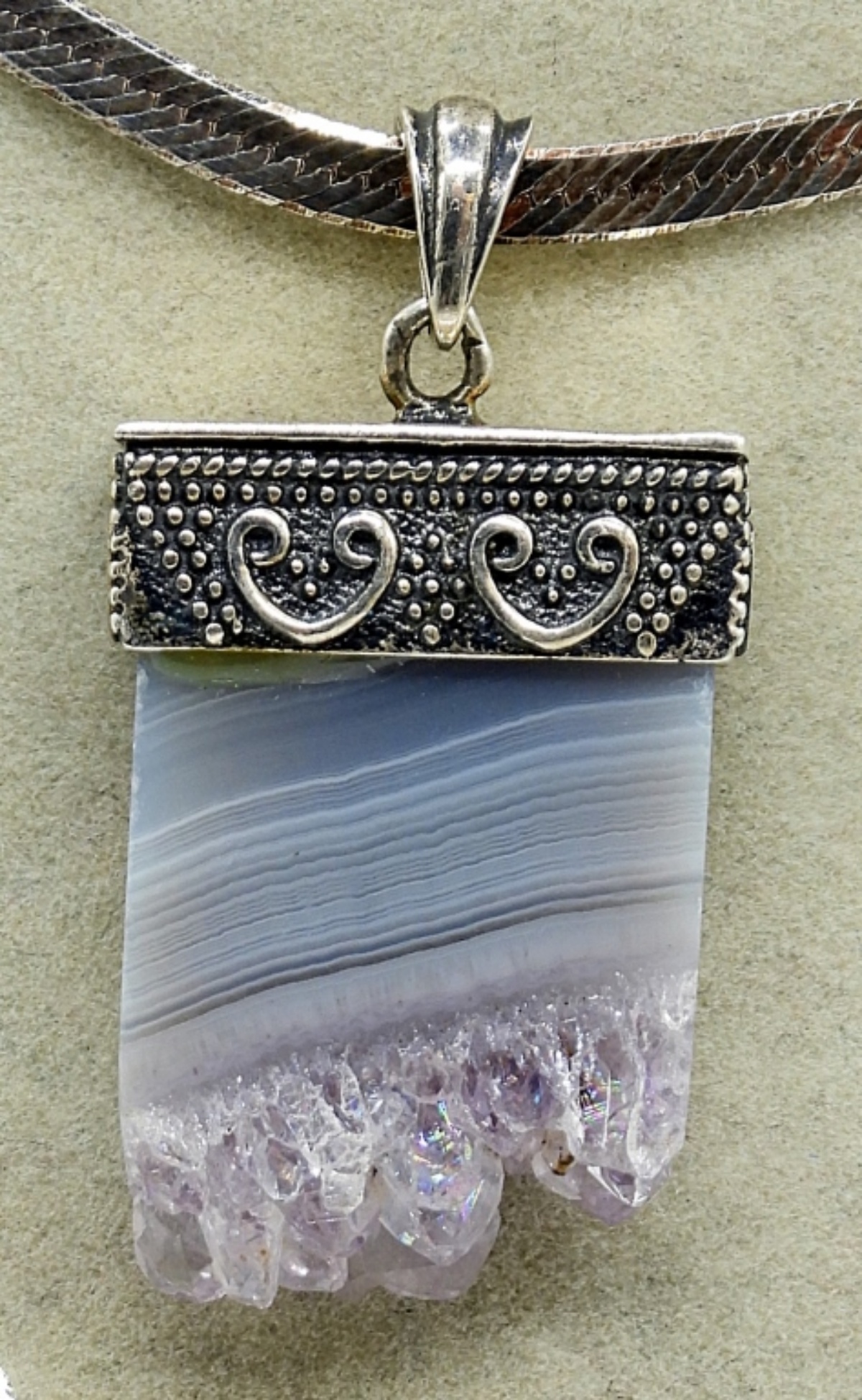Sterling Kyanite, Tourmaline, Agate