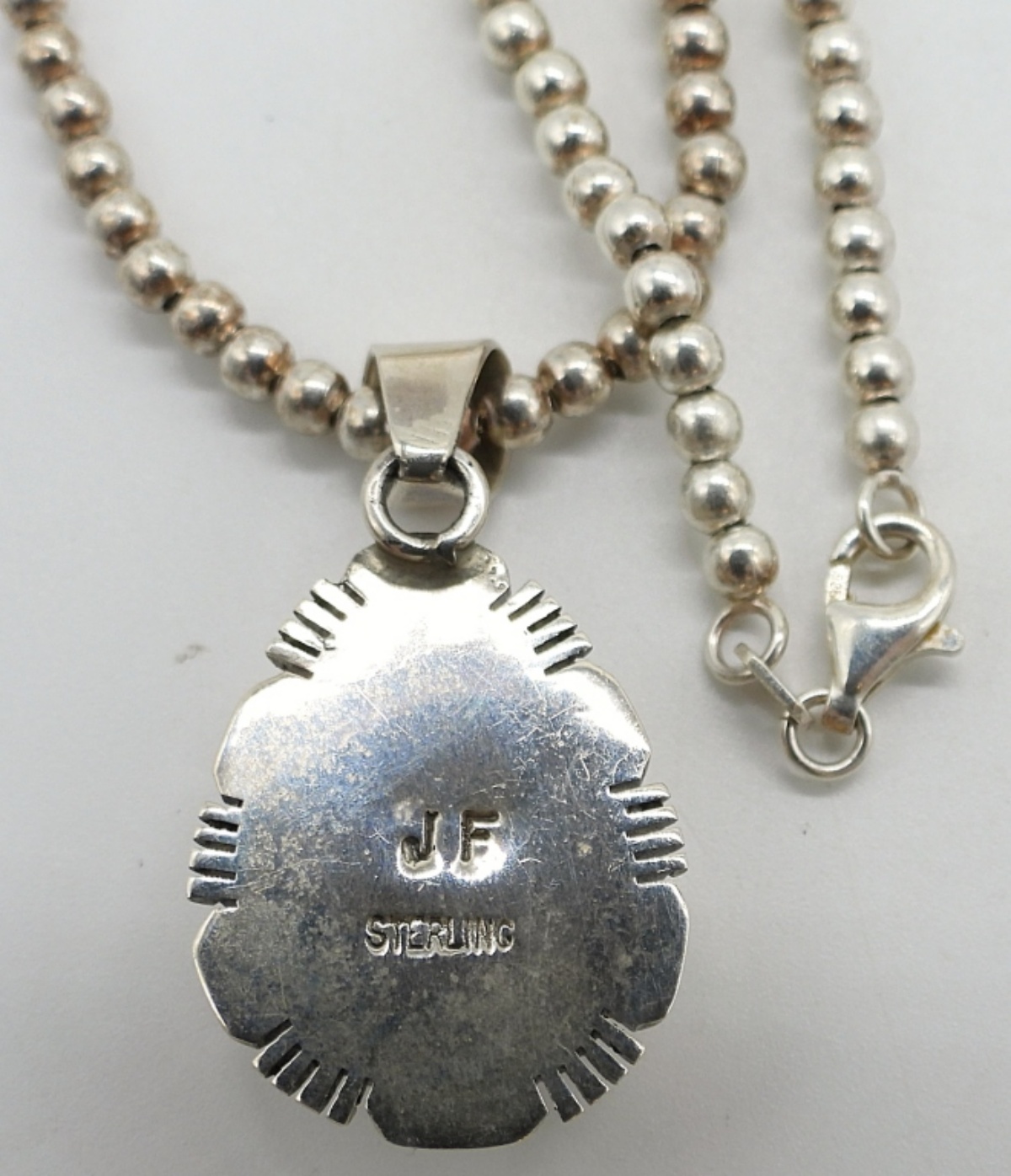 White Buffalo Turquoise 925 Set