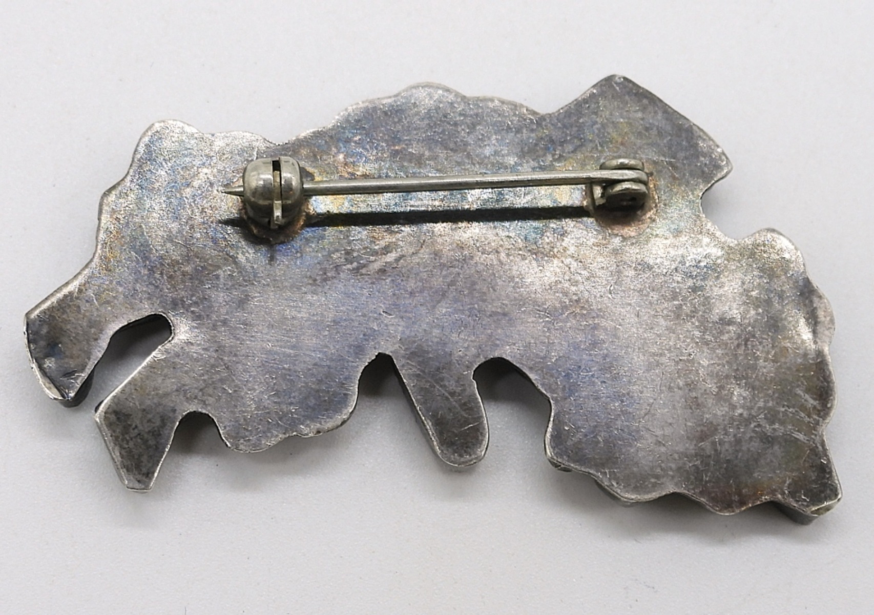 Zuni Inlay Brooch & Sterling Turquoise Rings