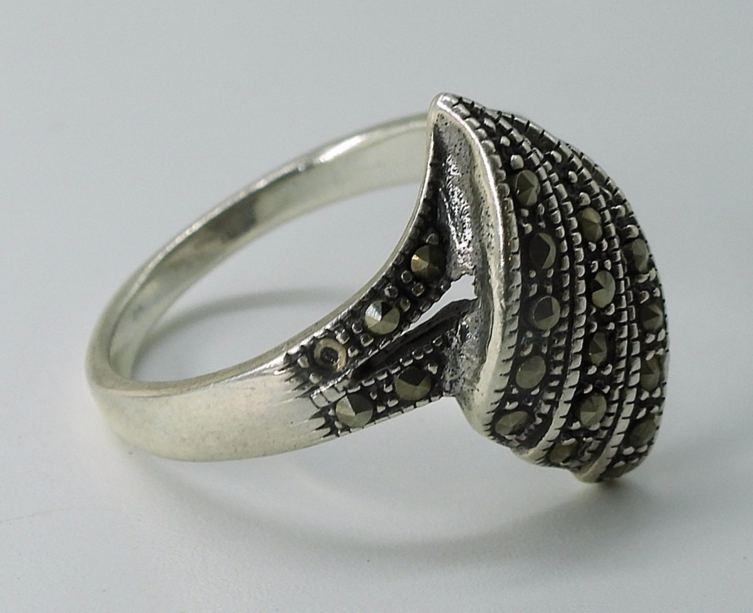 Sterling Marcasite Rings & Earrings