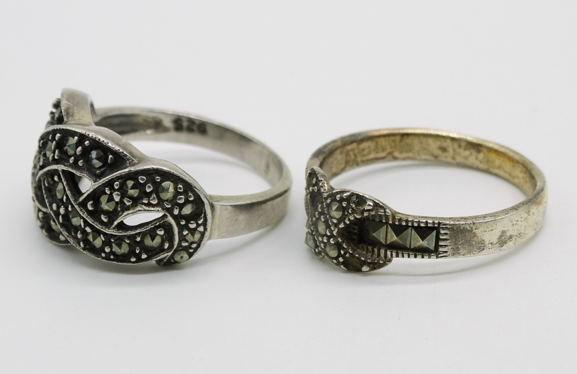 Sterling Marcasite Rings & Earrings