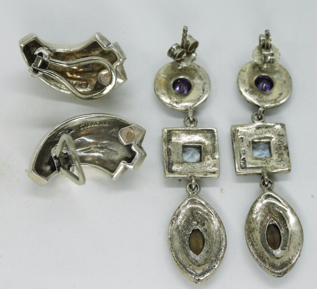 Sterling Marcasite Rings & Earrings