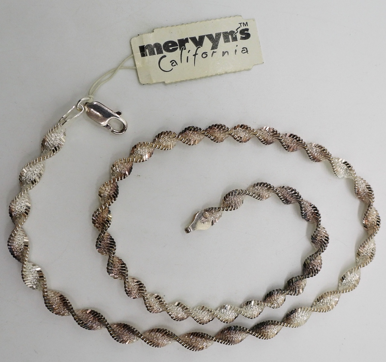 Sterling Twist Chain Necklace