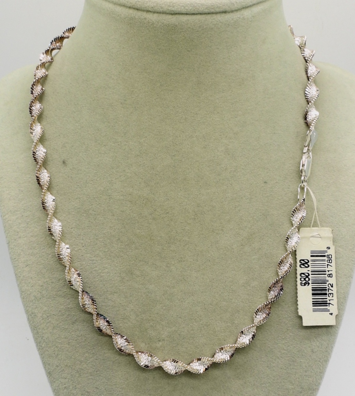 Sterling Twist Chain Necklace