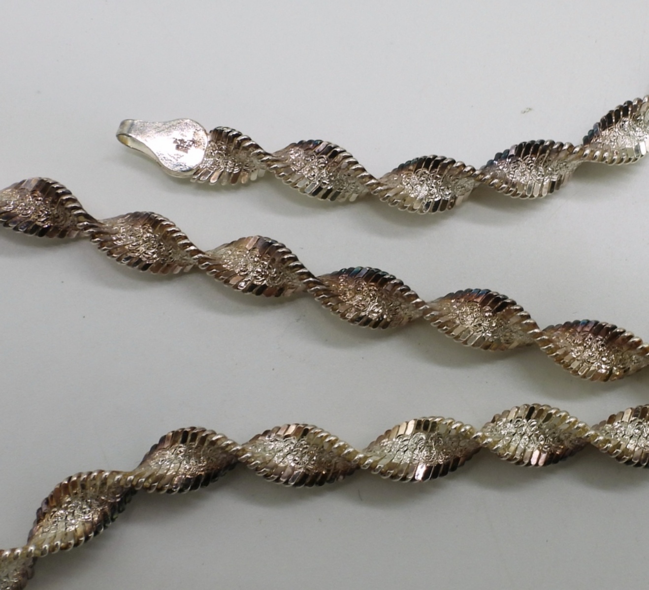 Sterling Twist Chain Necklace