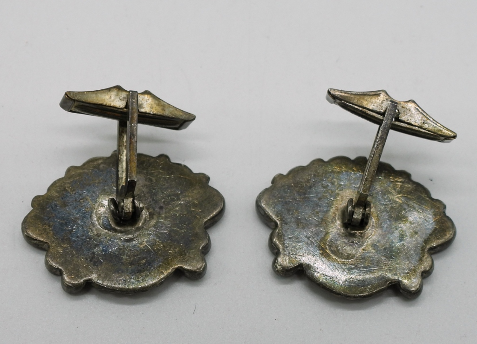 Two 925 Taxco Rings & Zuni Style Cufflinks