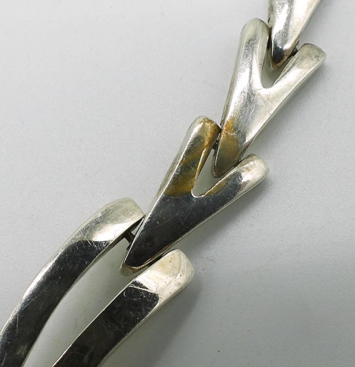 C-11 Mexico Chevron Necklace, Sterling