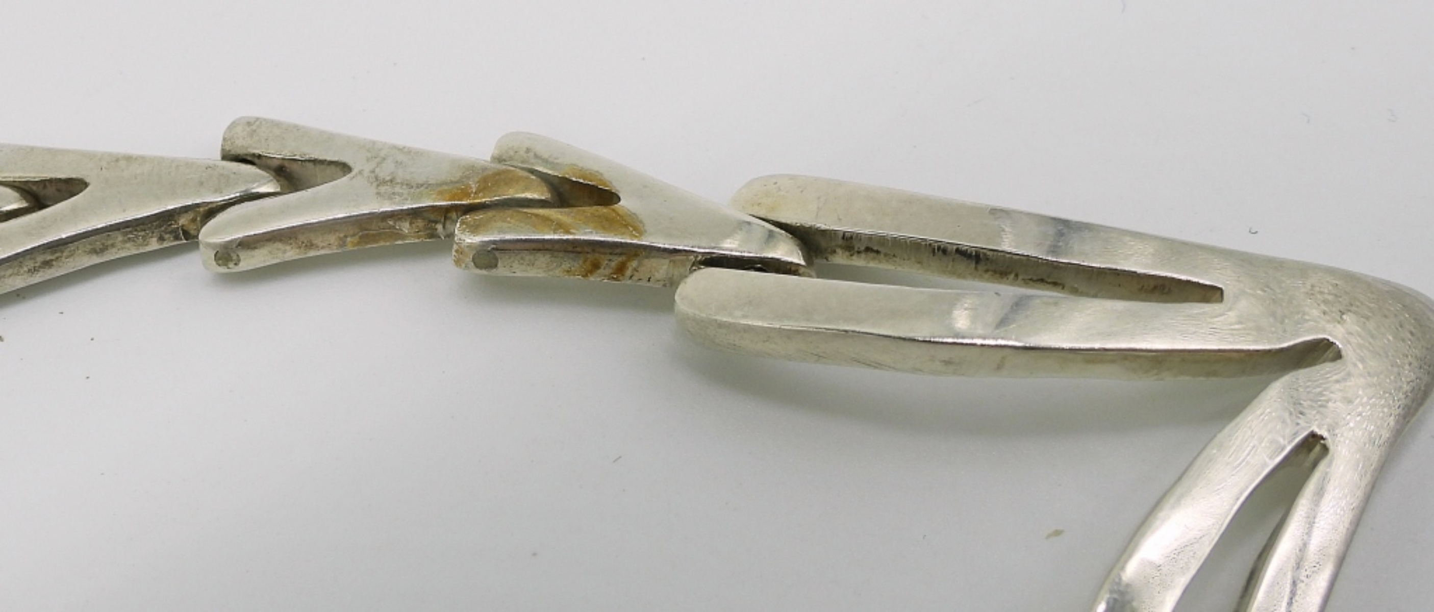 C-11 Mexico Chevron Necklace, Sterling