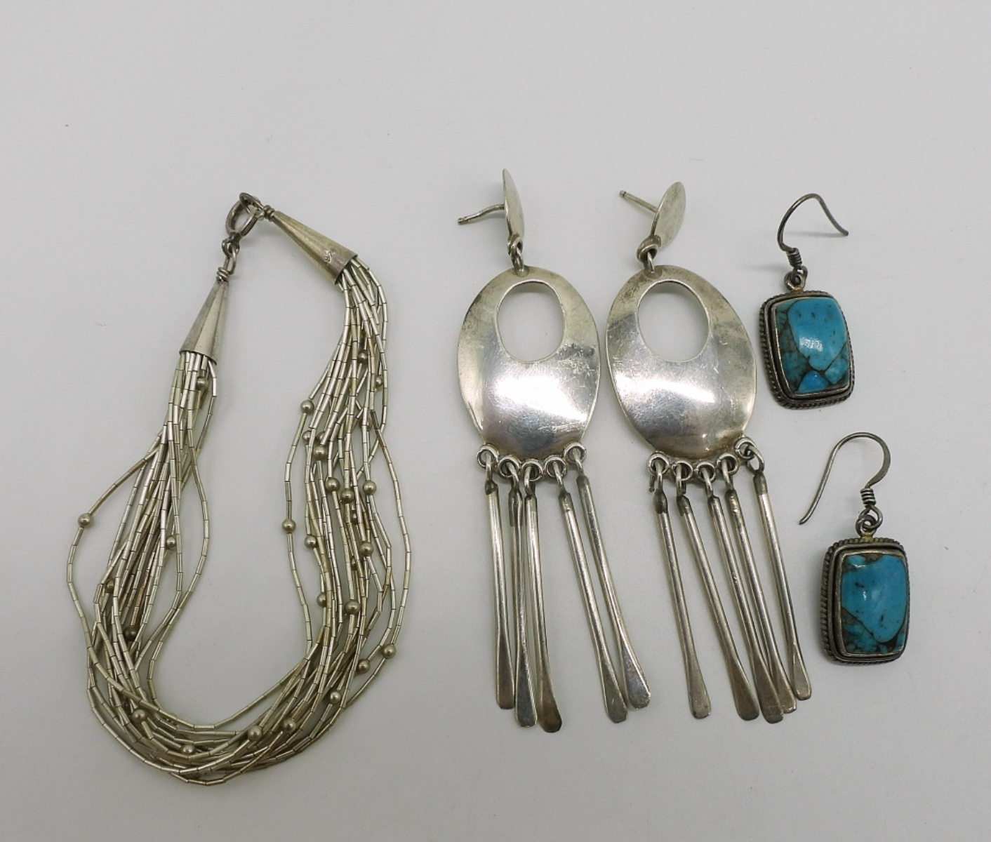 Liquid Sterling Bracelet & Earrings