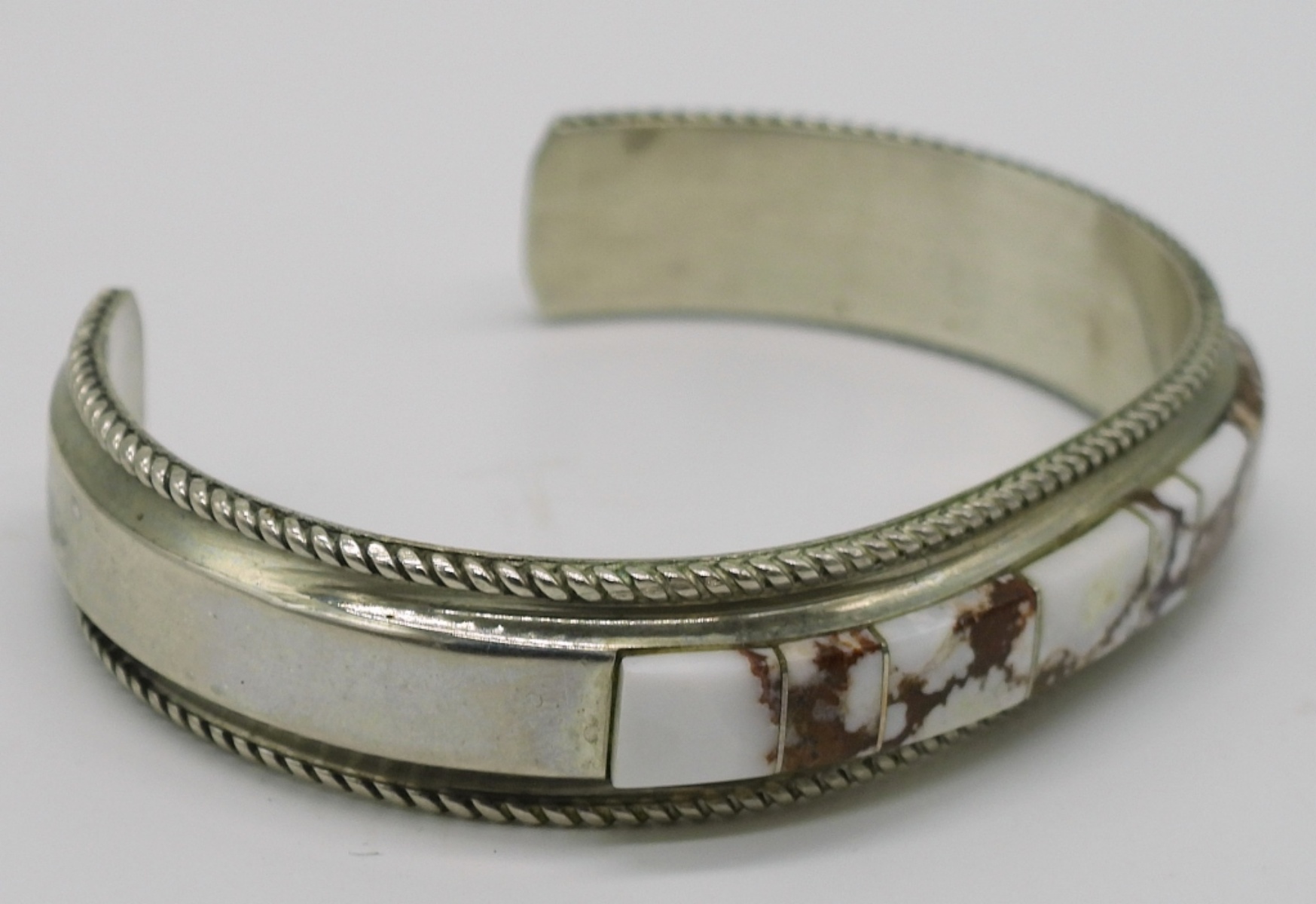 Sterling Inlay Cuff, Ring & Earrings