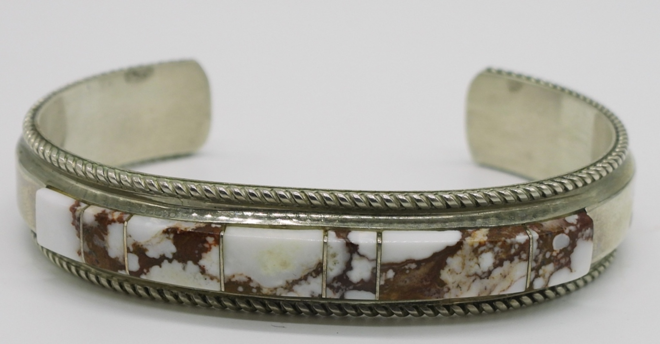 Sterling Inlay Cuff, Ring & Earrings