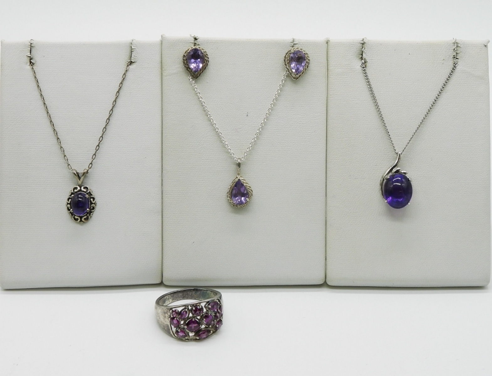 Sterling Amethyst Stone Jewelry