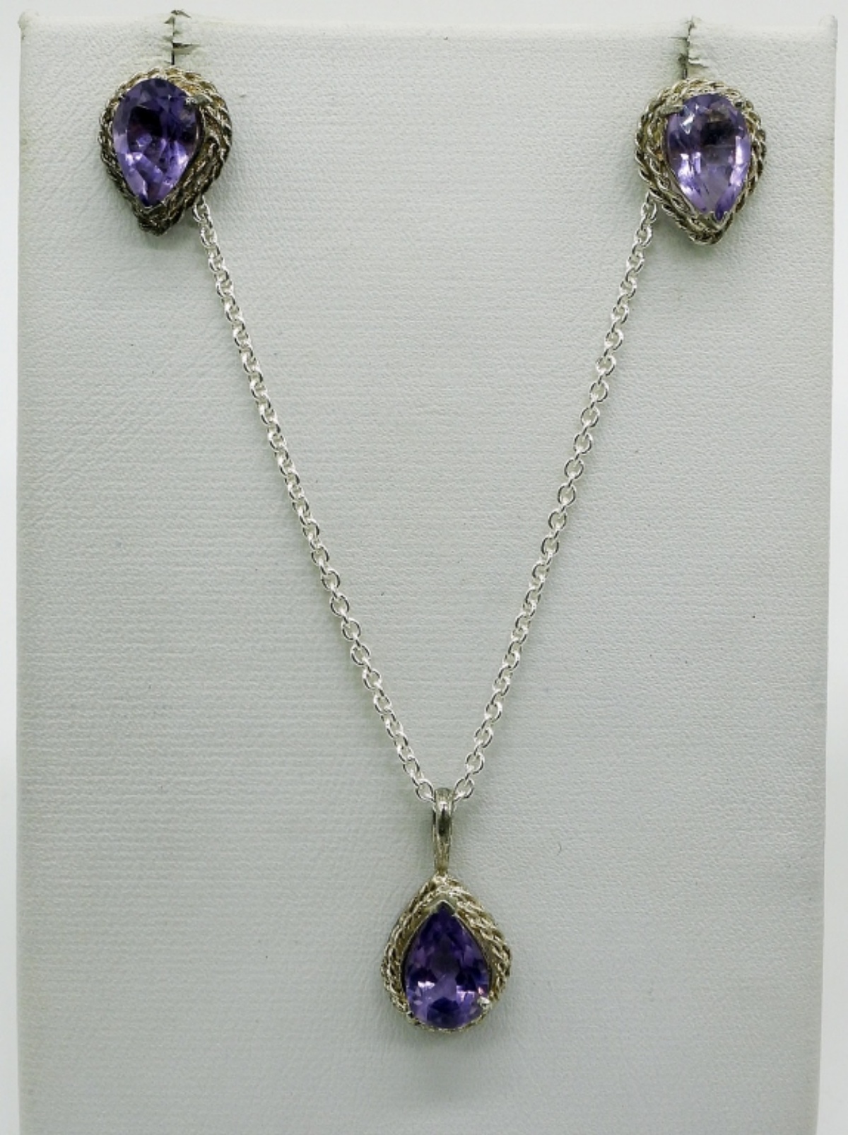 Sterling Amethyst Stone Jewelry