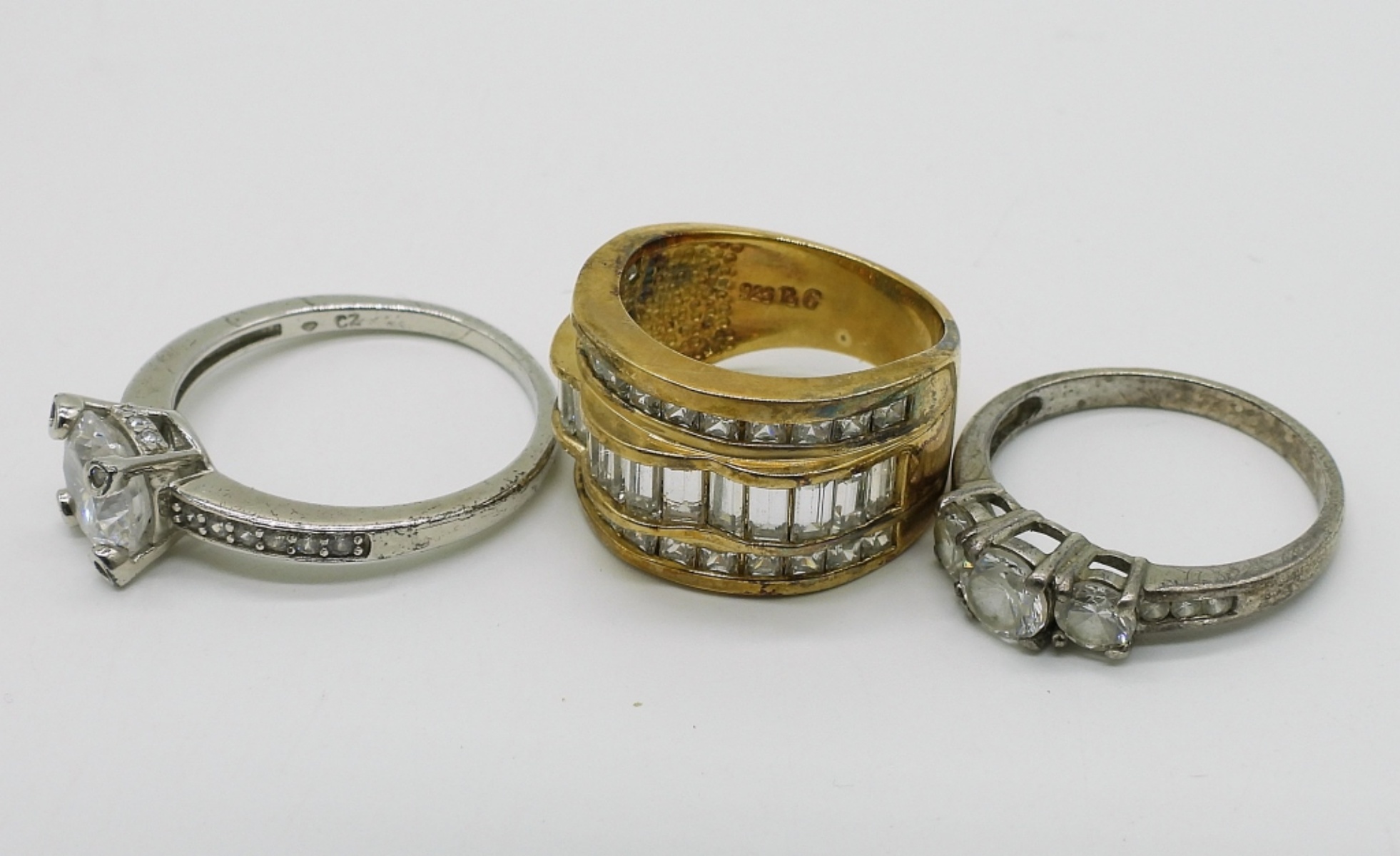Sterling & Gold-Tone Necklaces & Rings Lot