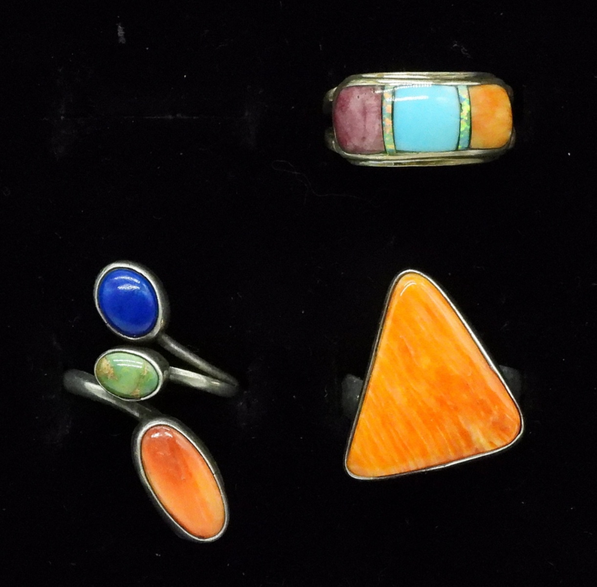 3 Sterling Southwestern Rings