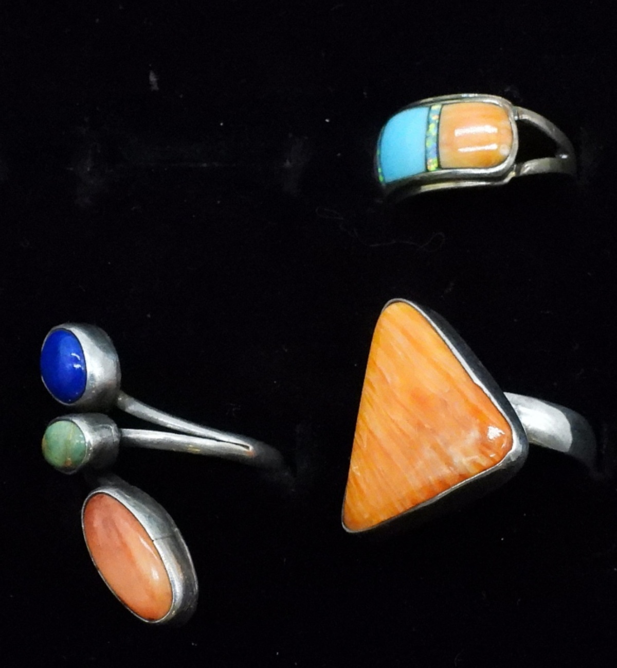3 Sterling Southwestern Rings