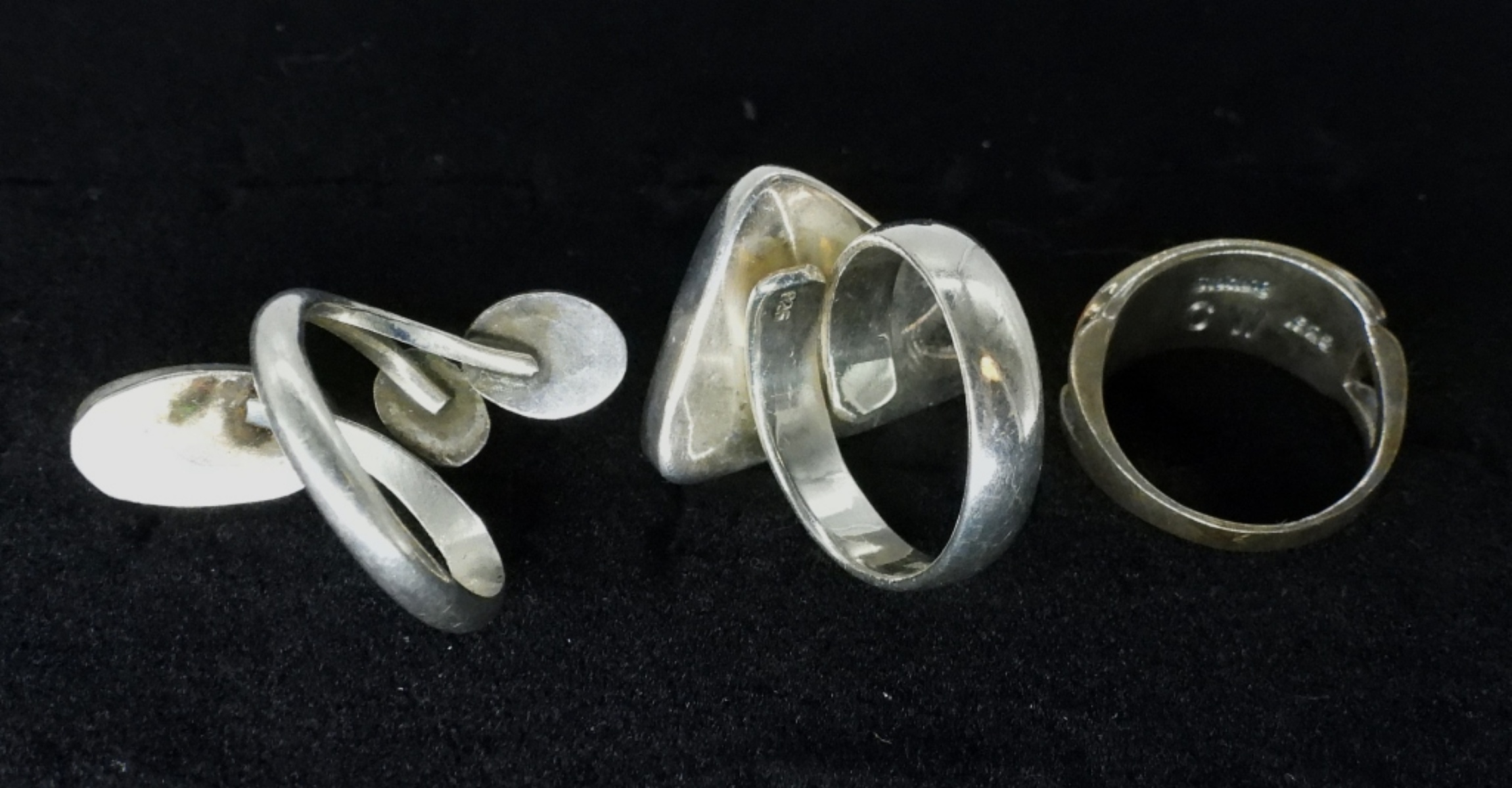 3 Sterling Southwestern Rings