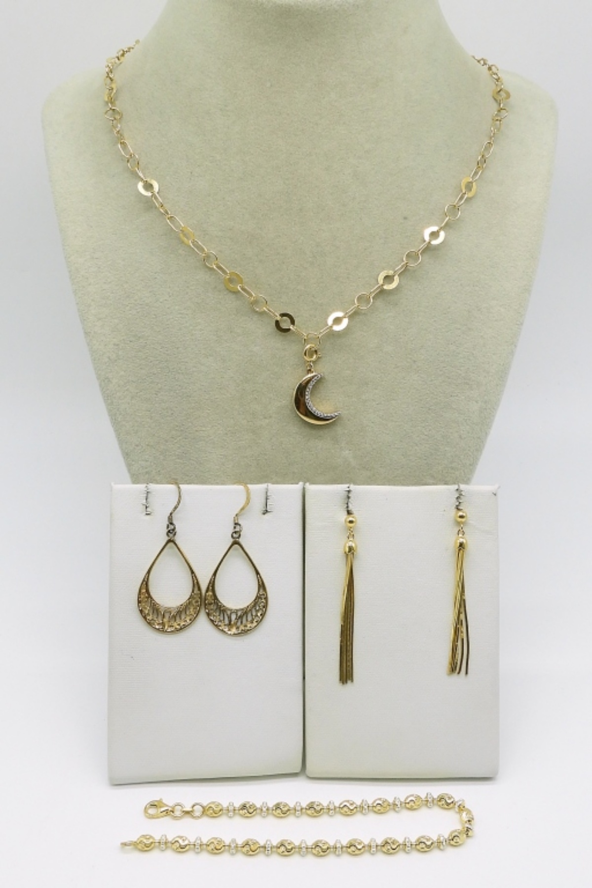 Four Piece Gold Tone Sterling Lot