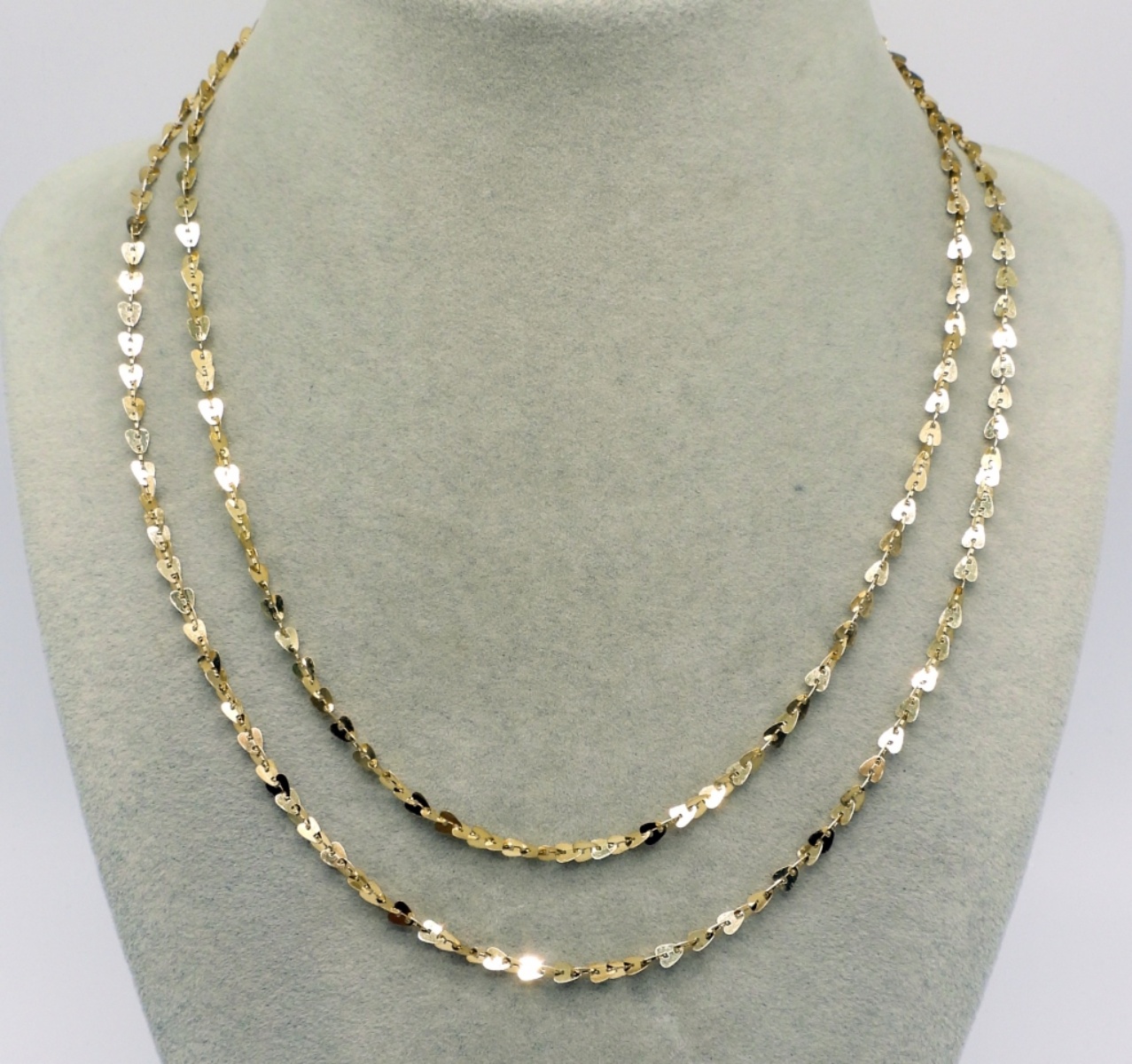 2 Sterling Gold Tone Fashion Necklaces