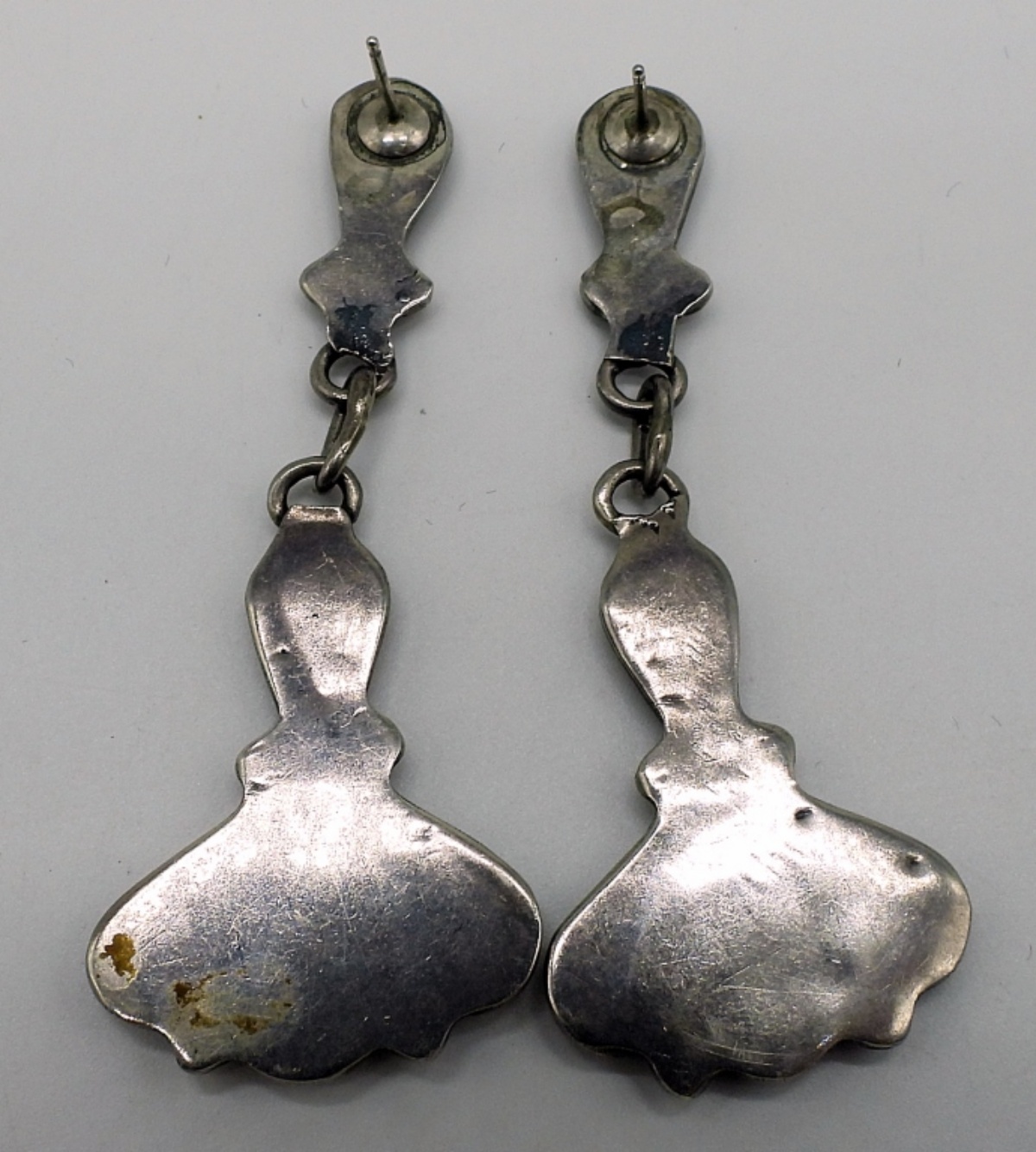 Sterling and Turquoise Dangling Earrings