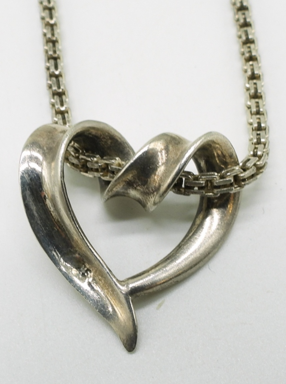 Two Long Sterling Necklaces with Whimsical Pendant