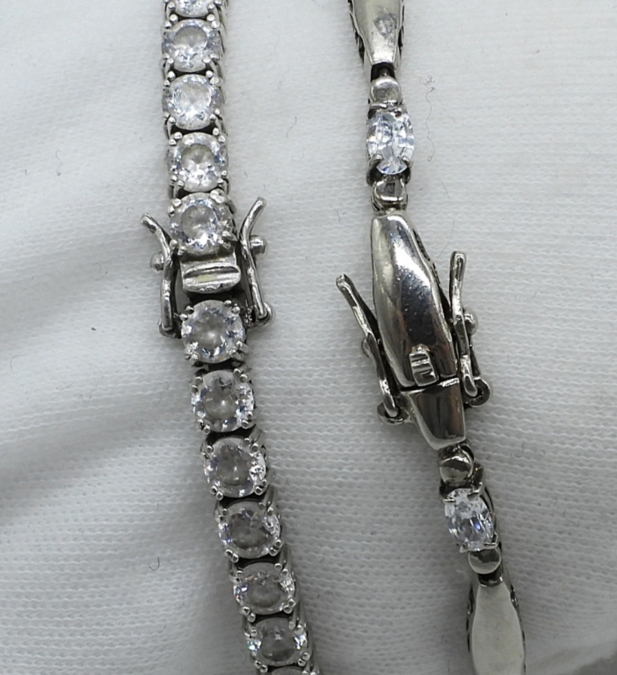 2 Sterling Tennis Bracelets