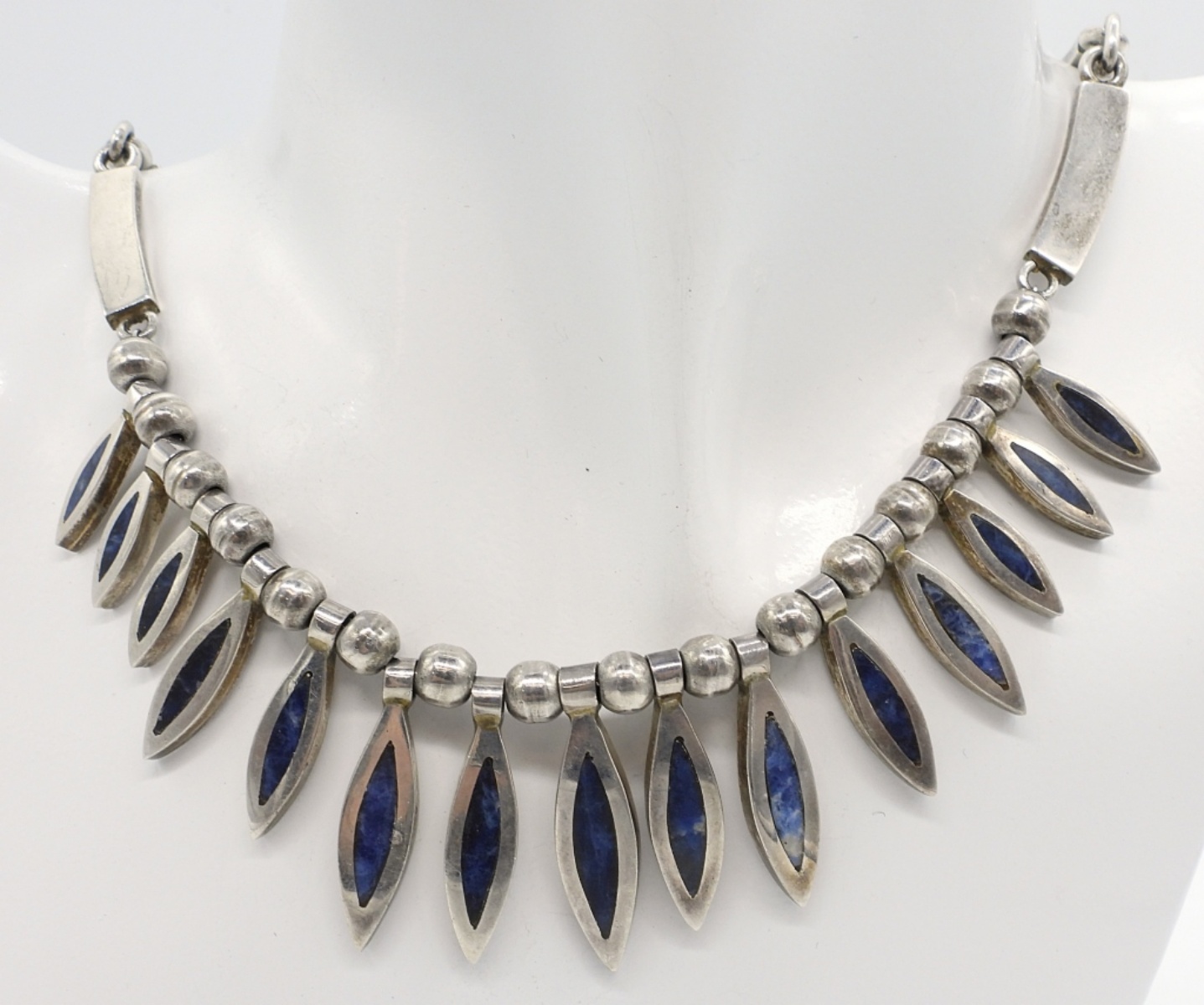 Sterling Taxco Matching Lapis Lazuli Set