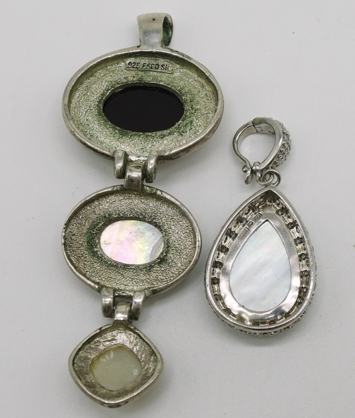 Espo Sterling & Gemstone Pendants