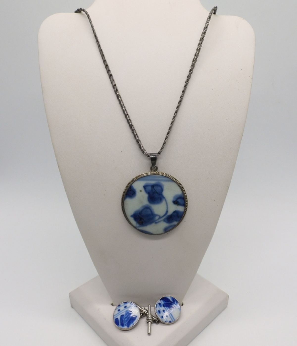 Antique Chinese Porcelain Pendant & More