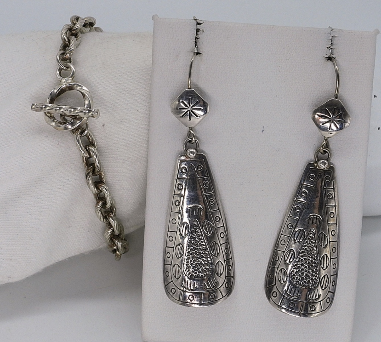 Sterling Earrings and Bracelet