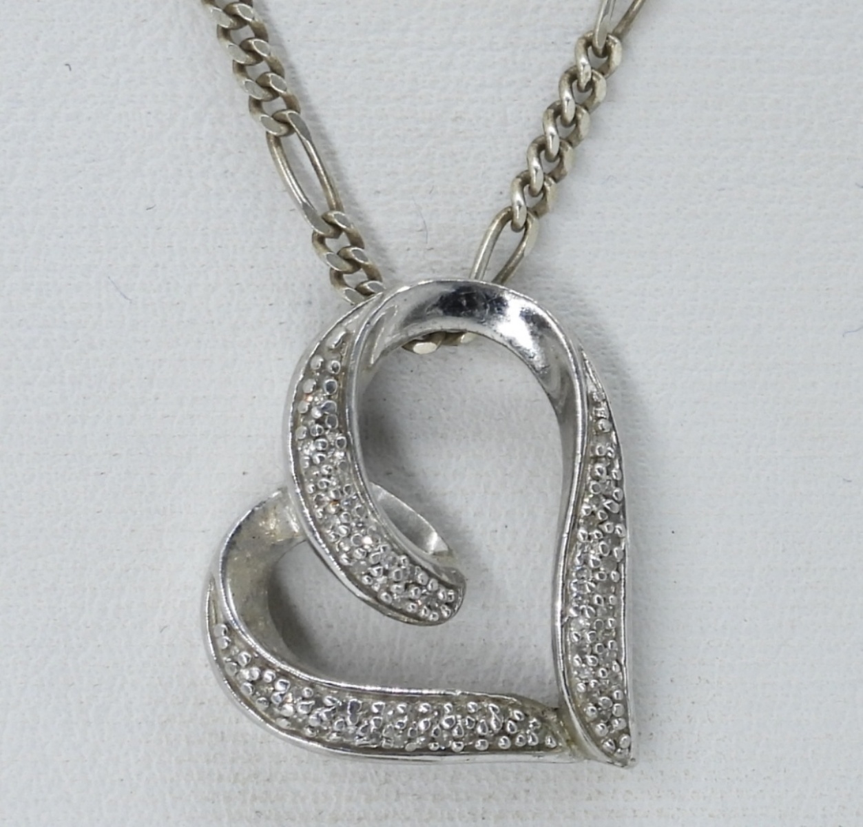 Diamond 925 Gold Tone Ring & Necklace