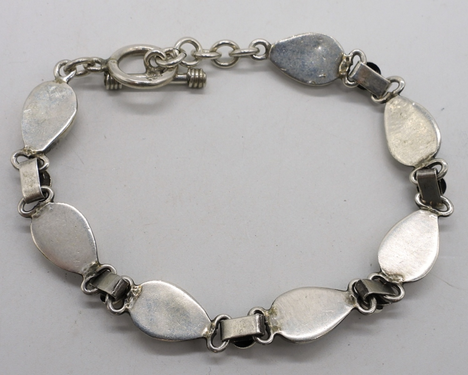 Turquoise Sterling Toggle Clasp Bracelet