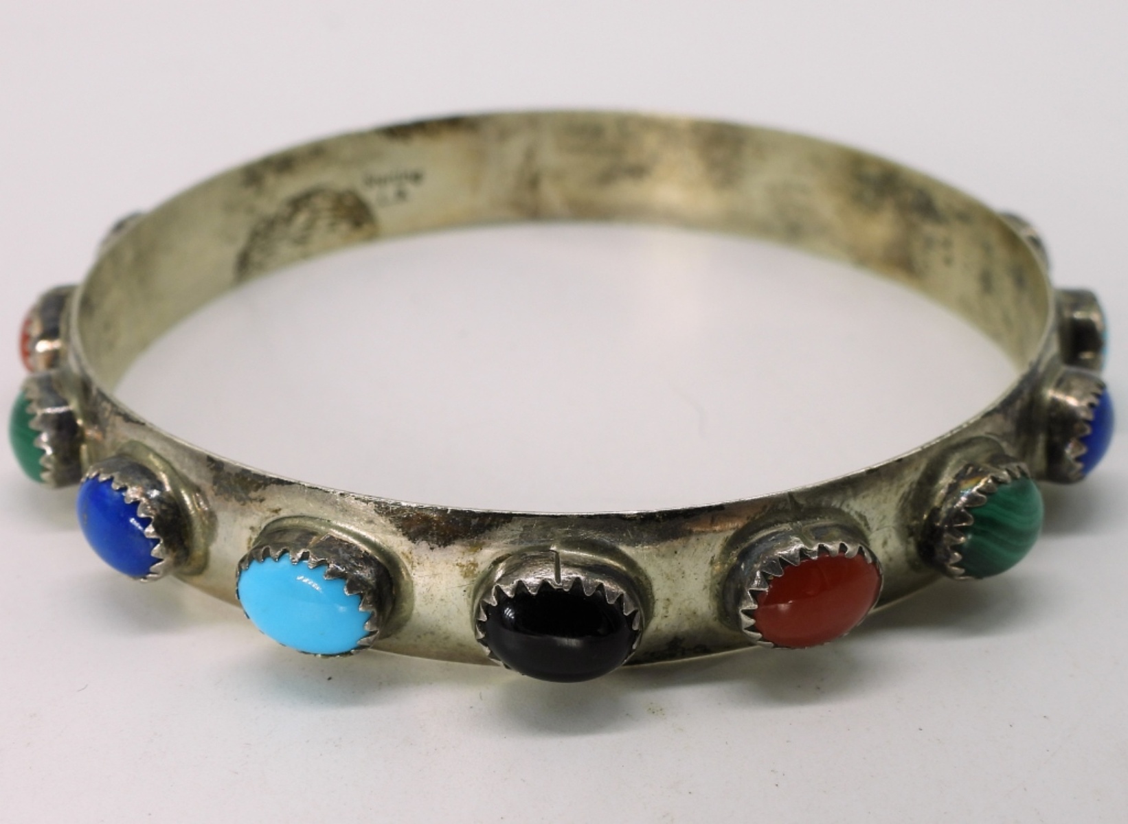 Southwest Style Gemstone Bangle