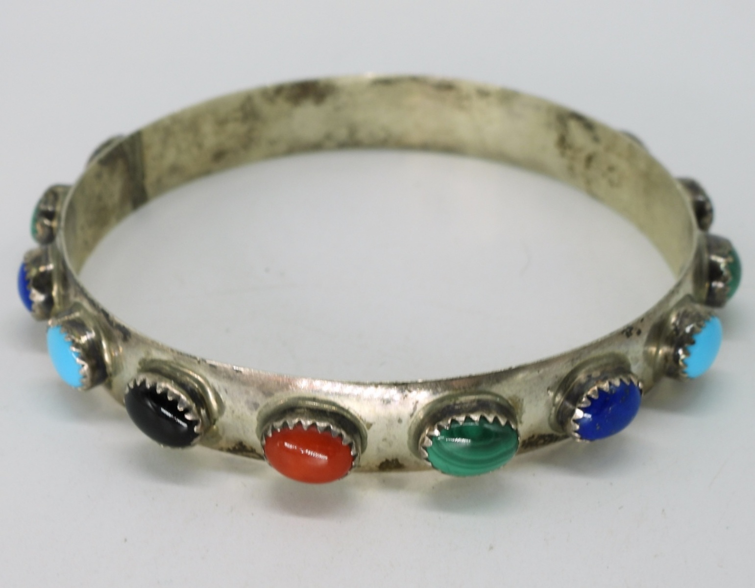 Southwest Style Gemstone Bangle