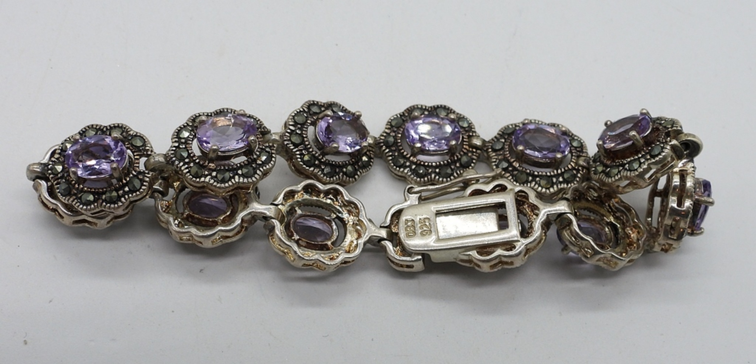 Amethyst 925 Matching Necklace & Bracelet