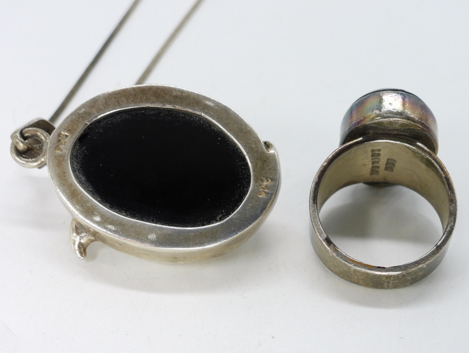 Dolphin Black Onyx Necklace & Ring