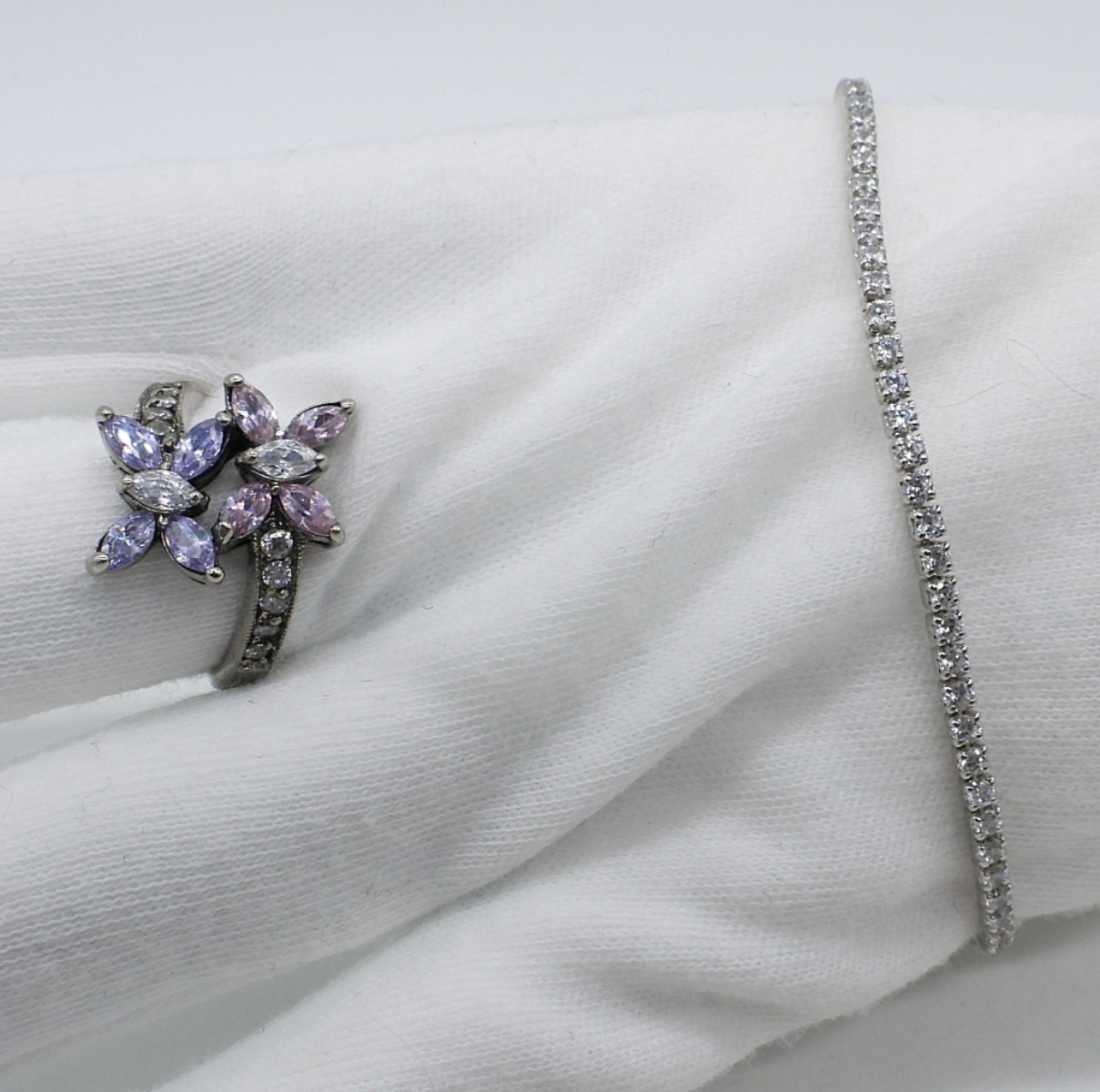 Simulated Diamond 925 Set